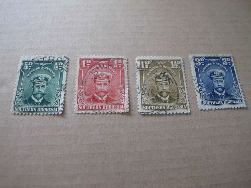 Southern Rhodesia - 1924 - King George V - Part set Used